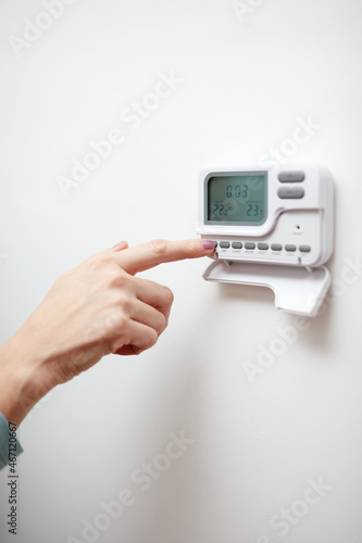 Central heating digital programmer for average domestic house in Europe and more.