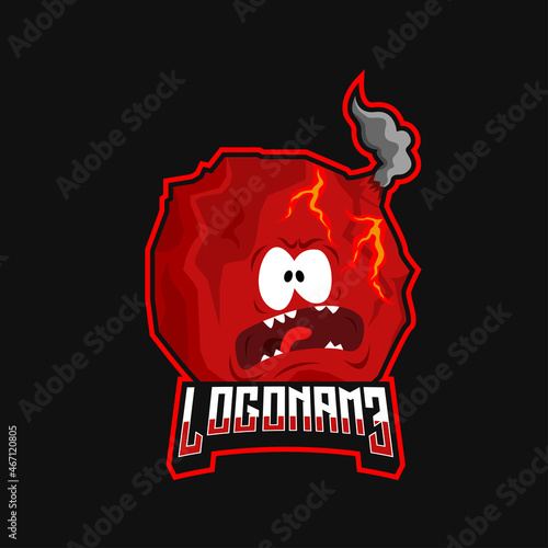 mars mascot logo illustration