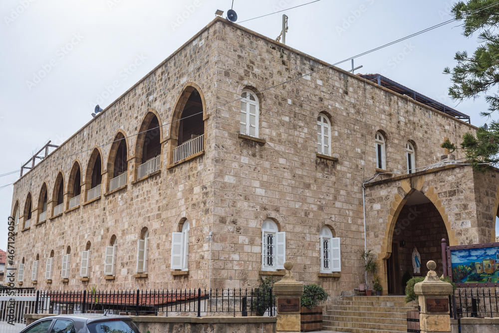 Parish house of St John Marcus Monastery of Lebanese Maronite Order in Byblos historic city, Lebanon