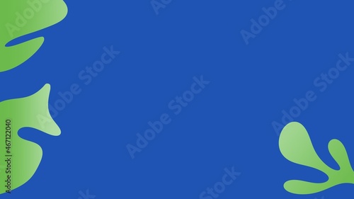 Unique background gradient for web design template, blue colored with corner design, 3d rendering illustration