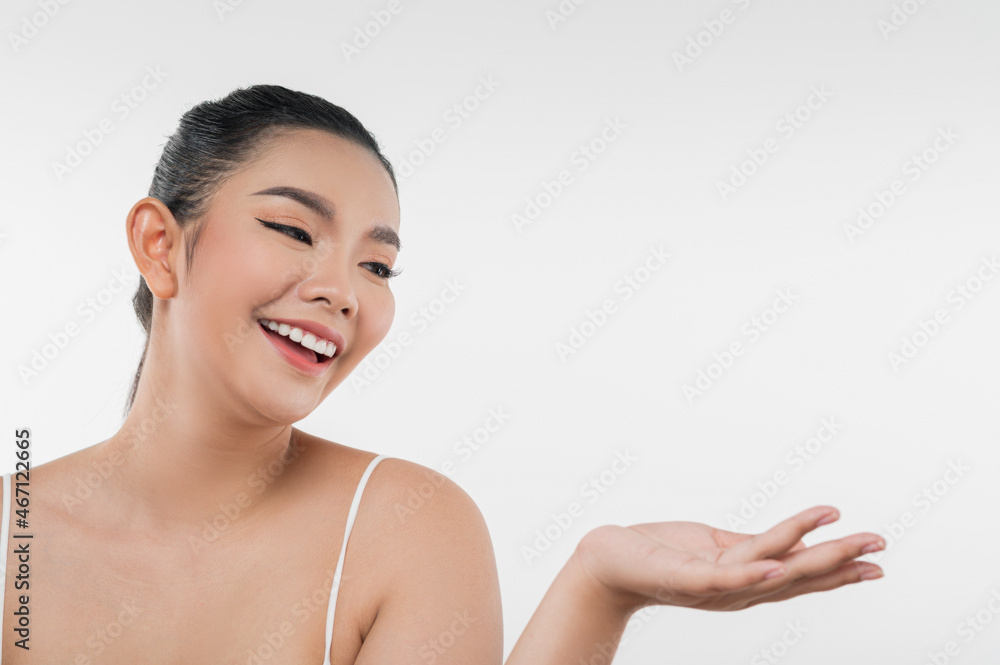 Portrait of Beautiful Asian woman skin care healthy hair and skin close up face beauty Portrait of Beautiful Asian woman skin care healthy hair and skin close up face beauty