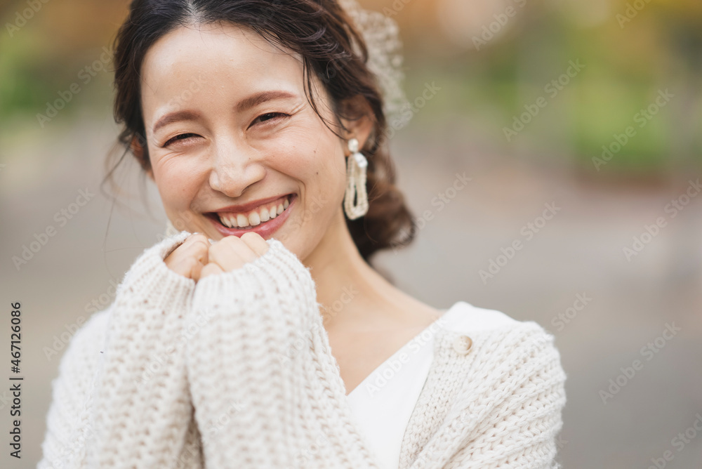 ウェディングドレスを着た花嫁 ウェディングドレスを着た花嫁