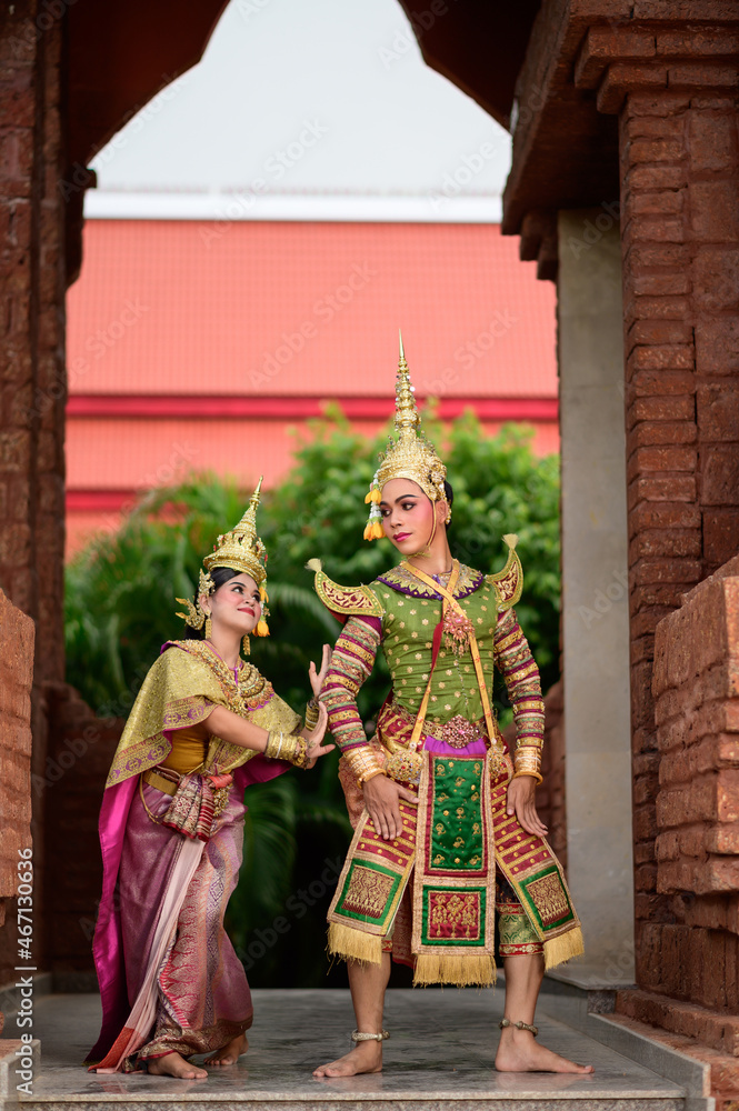 Thailand Dancing in masked Khon performances