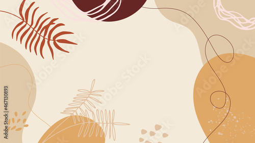 Flat liquid organic forms and floral set with hand drawn. Flowing shapes banners. Template for logo, branding, web design, social media post, business card, invitation, print, flyer or presentation.