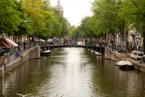 Amsterdam city canals during Autumn © PANAGIOTIS