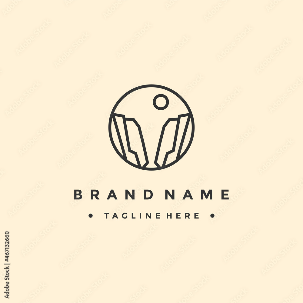 Mountain Logo Template. Vector Illustrator. Mountain Logo Template. Vector Illustrator.