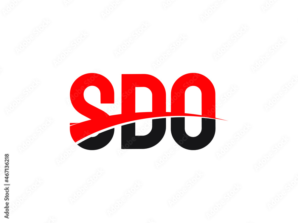 SDO Letter Initial Logo Design Vector Illustration SDO Letter Initial Logo Design Vector Illustration
