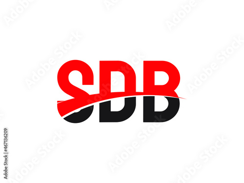 SDB Letter Initial Logo Design Vector Illustration