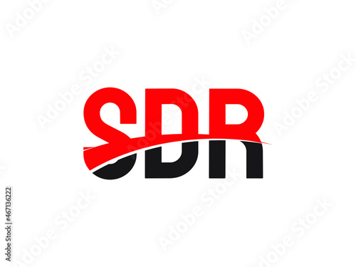 SDR Letter Initial Logo Design Vector Illustration