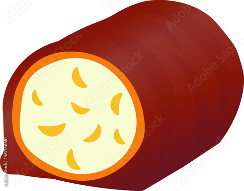 candy with soft caramel stuffed with soufflé and peanuts 