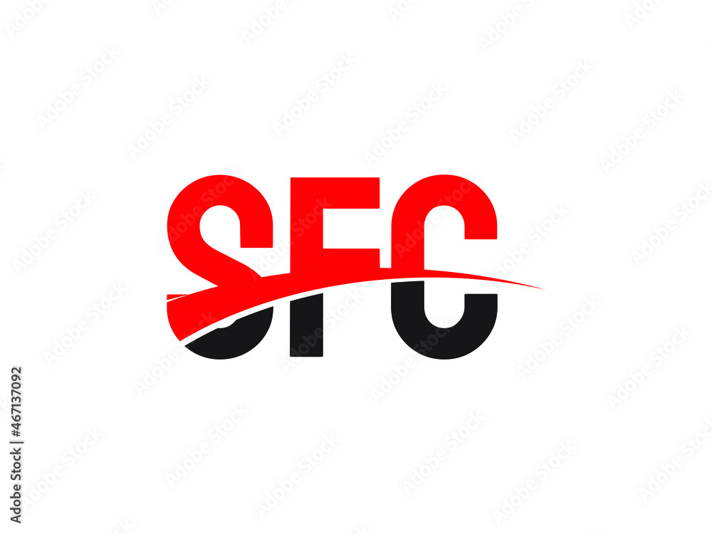 SFC Letter Initial Logo Design Vector Illustration SFC Letter Initial Logo Design Vector Illustration