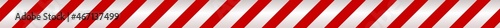 Red caution tape. Safety striped ribbon. Danger symbol