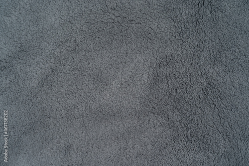 Gray sherpa textured plush fabric material for a background or texture for your images or text photo