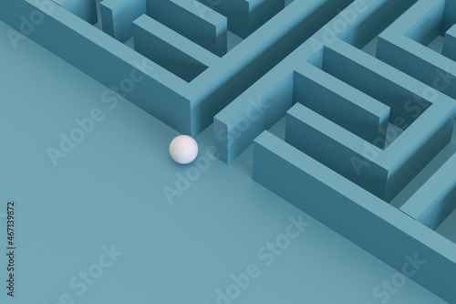 Maze Concept 3D Render