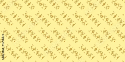 Tribal Ethnic Pattern Swatches Geometric Gold Dark Blue Vector Background Design for Motif Print © Wara Lofitra