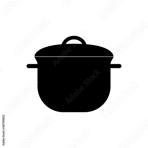 A saucepan for cooking first courses on a white background.