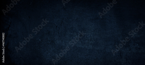 Dark black grunge background with scratches, Scary dark walls, concrete cement pattern texture for background