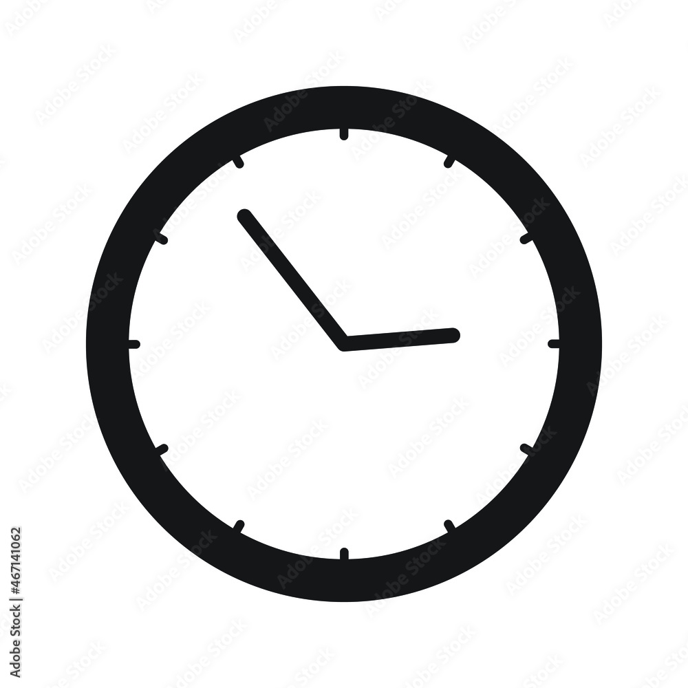 Time Clock Stopwatch Icon vector Line on white background image for web, presentation, logo, Icon Symbol. Time Clock Stopwatch Icon vector Line on white background image for web, presentation, logo, Icon Symbol.