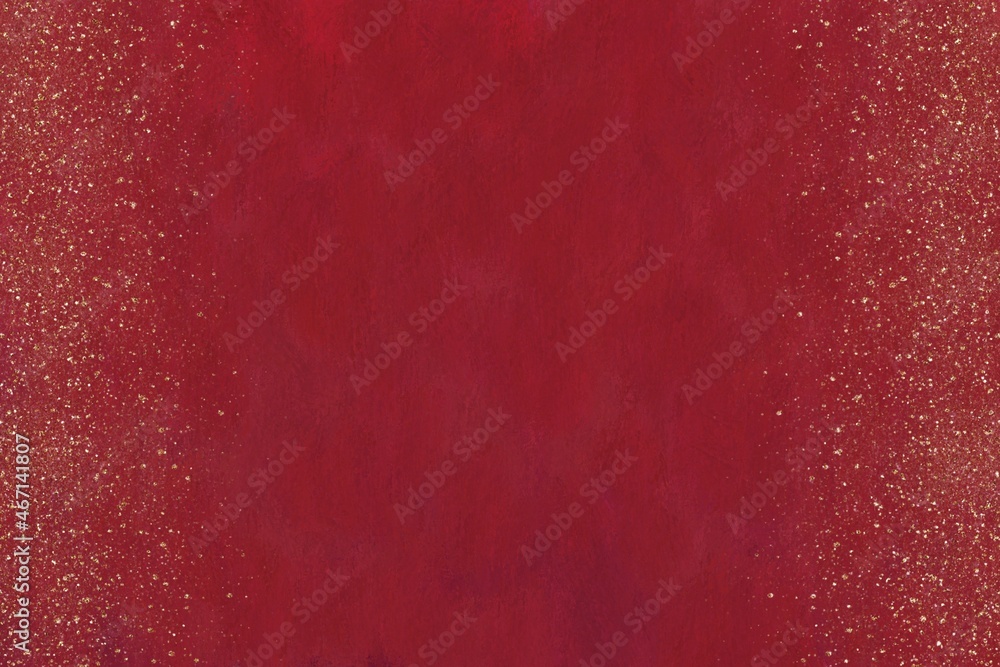 golden drops on red background, Christmas background with sparkles, holiday simple minimalistic wallpaper, xmas decoration, grunge wall with stars golden drops on red background, Christmas background with sparkles, holiday simple minimalistic wallpaper, xmas decoration, grunge wall with stars
