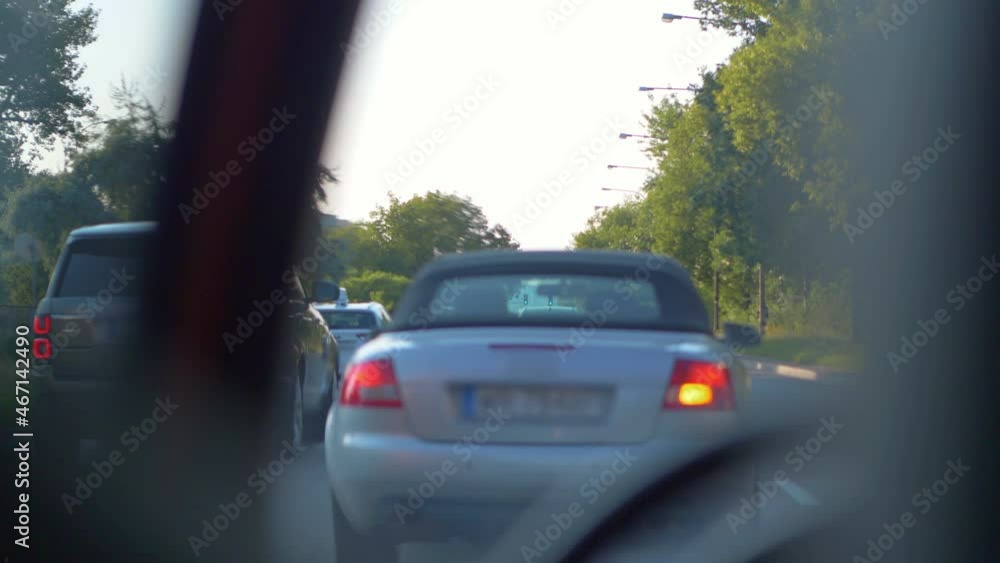 Driving a car in the european city in 4k slow motion 60fps Driving a car in the european city in 4k slow motion 60fps