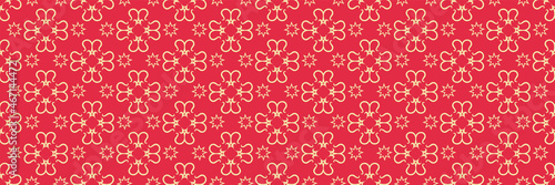 Colorful background pattern with decorative ornament on a red background. Seamless background for wallpaper  textures.