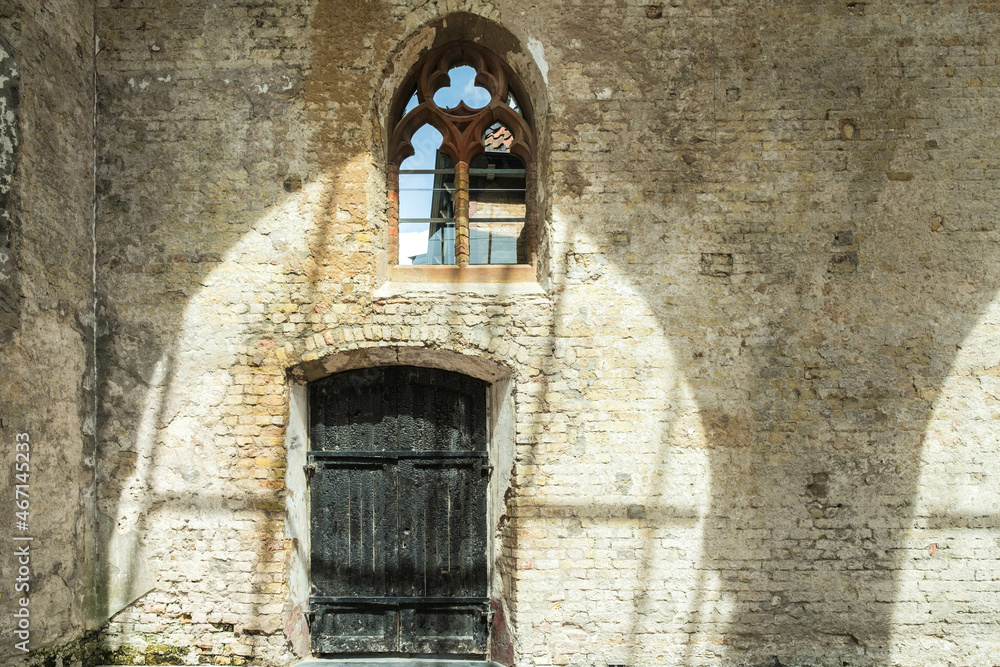 Ruin of the Broerekerk in Bolsward, The Netherlands Ruin of the Broerekerk in Bolsward, The Netherlands