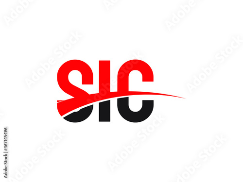 SIC Letter Initial Logo Design Vector Illustration