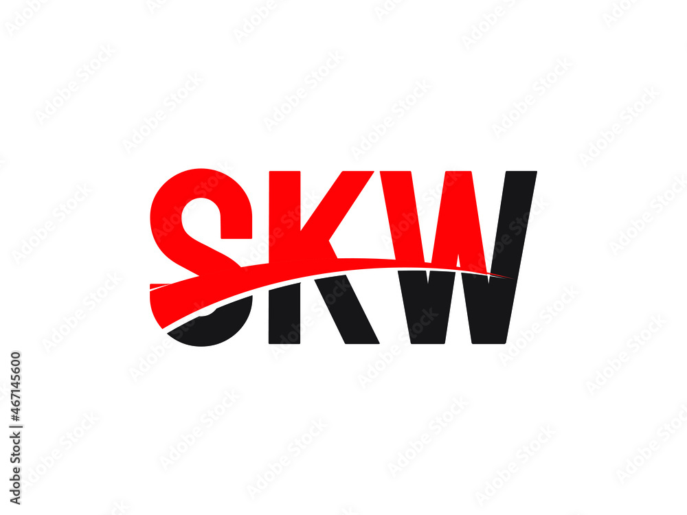 SKW Letter Initial Logo Design Vector Illustration