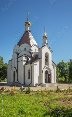 Church of Alexander Nevsky in Victory park on Falcon (Sokolovaya) mountain. Saratov. Russia photo