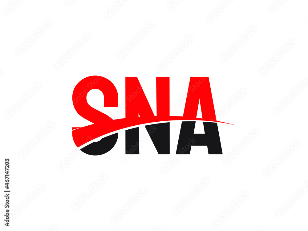 SNA Letter Initial Logo Design Vector Illustration