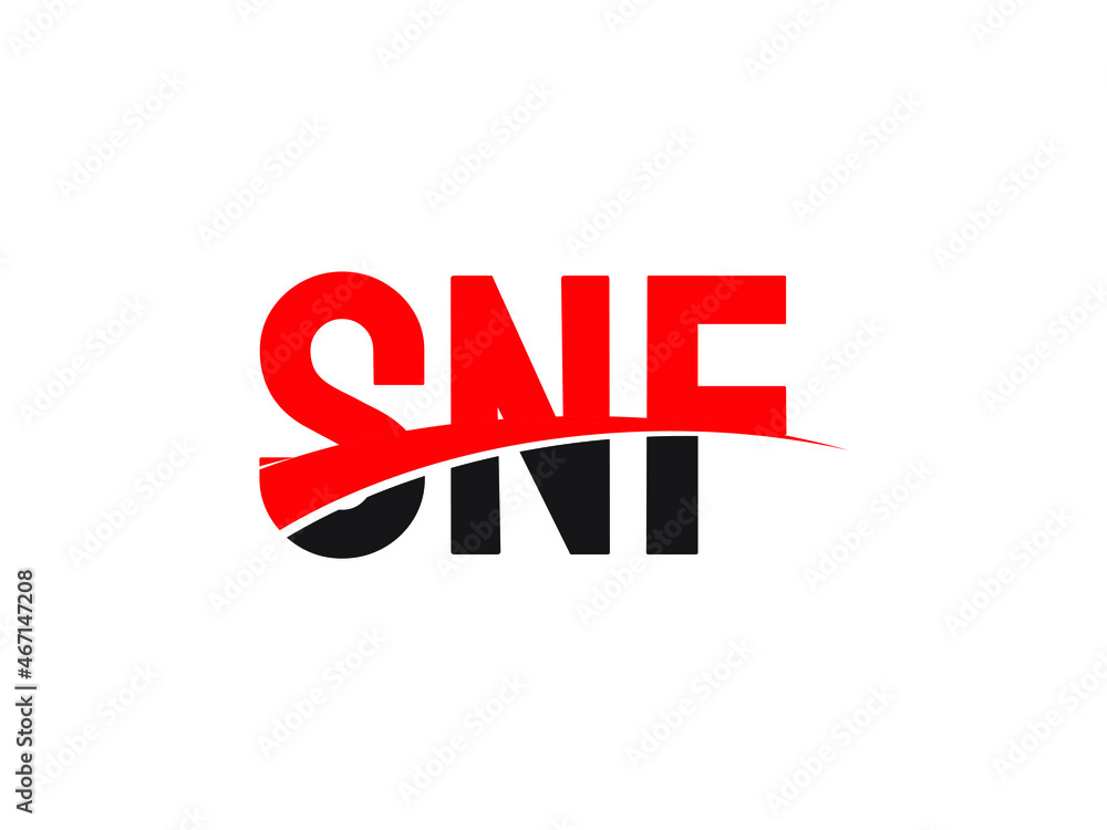 SNF Letter Initial Logo Design Vector Illustration SNF Letter Initial Logo Design Vector Illustration