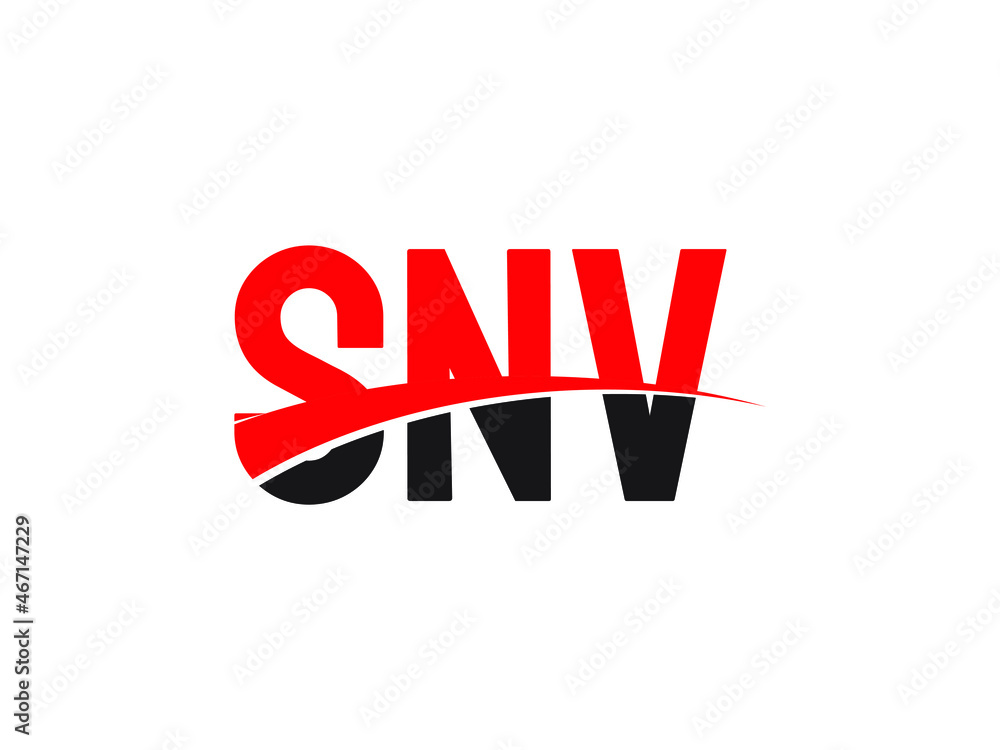 SNV Letter Initial Logo Design Vector Illustration
