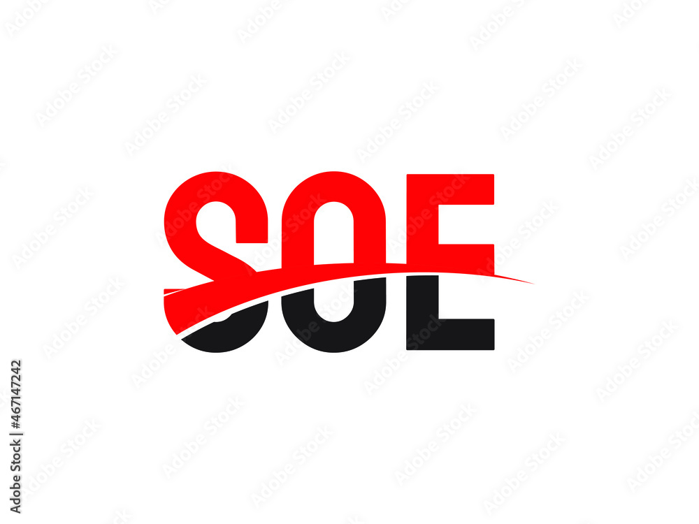 SOE Letter Initial Logo Design Vector Illustration SOE Letter Initial Logo Design Vector Illustration