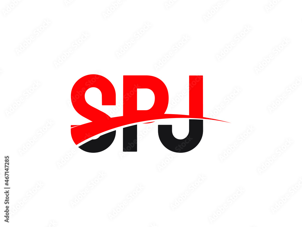 SPJ Letter Initial Logo Design Vector Illustration SPJ Letter Initial Logo Design Vector Illustration