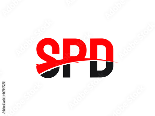 SPD Letter Initial Logo Design Vector Illustration