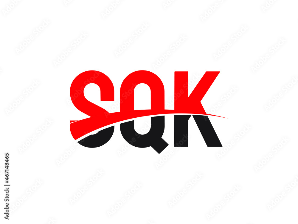 Fototapeta premium SQK Letter Initial Logo Design Vector Illustration
