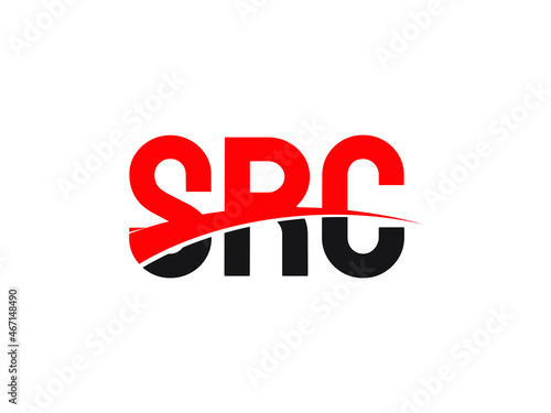SRC Letter Initial Logo Design Vector Illustration