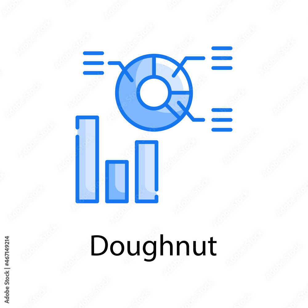 Doughnut vector blue colours Icon Design illustration. Web Analytics Symbol on White background EPS 10 File Doughnut vector blue colours Icon Design illustration. Web Analytics Symbol on White background EPS 10 File