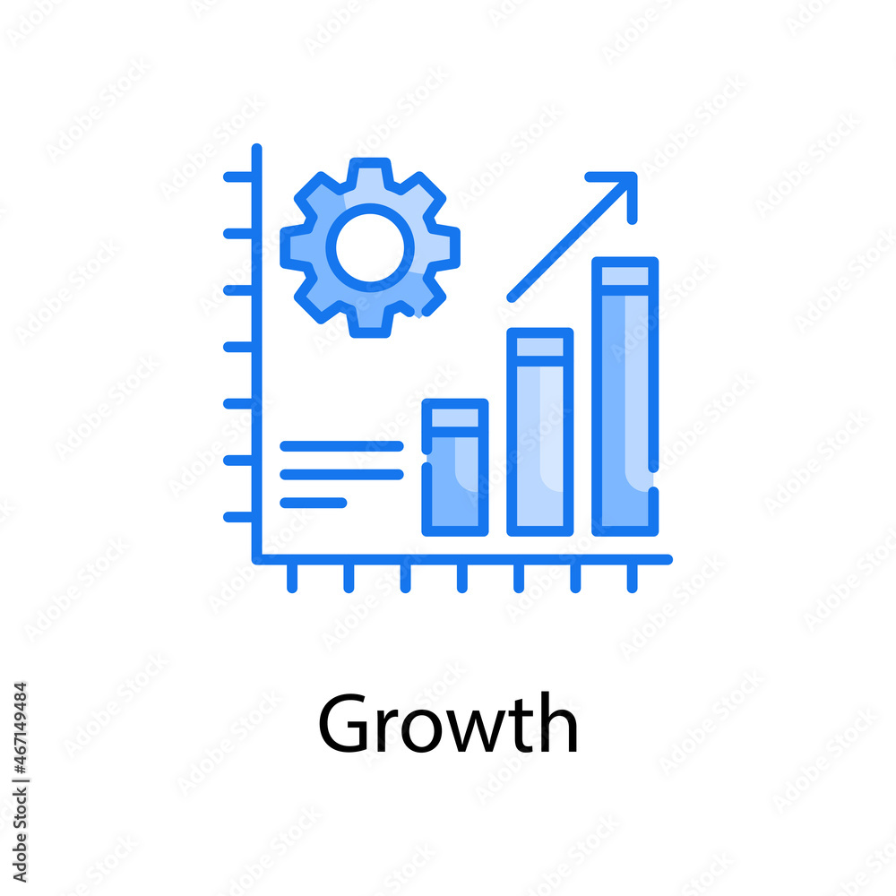 Growth vector vector blue colours Icon Design illustration. Web Analytics Symbol on White background EPS 10 File Growth vector vector blue colours Icon Design illustration. Web Analytics Symbol on White background EPS 10 File