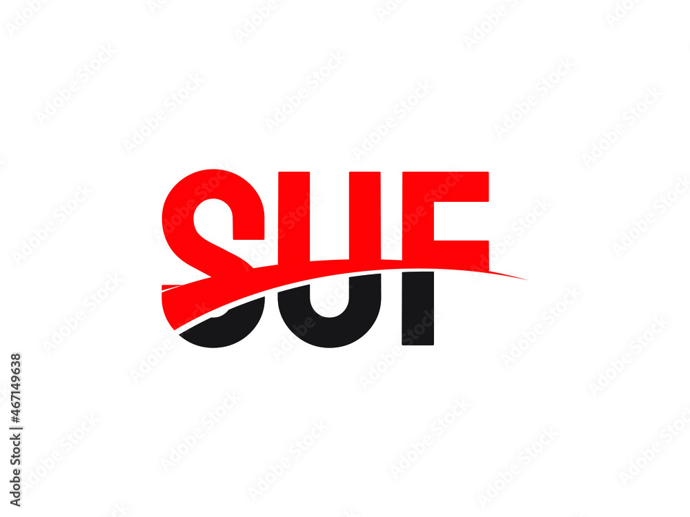 SUF Letter Initial Logo Design Vector Illustration SUF Letter Initial Logo Design Vector Illustration