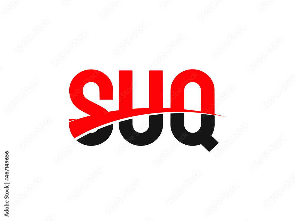 SUQ Letter Initial Logo Design Vector Illustration SUQ Letter Initial Logo Design Vector Illustration