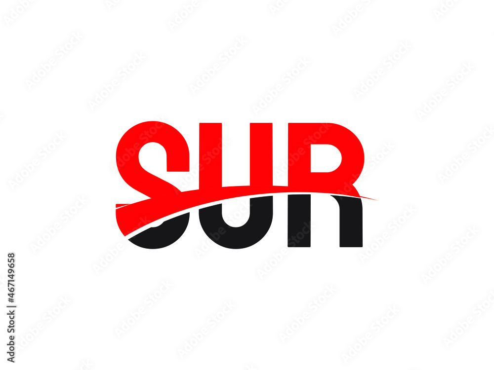 SUR Letter Initial Logo Design Vector Illustration SUR Letter Initial Logo Design Vector Illustration