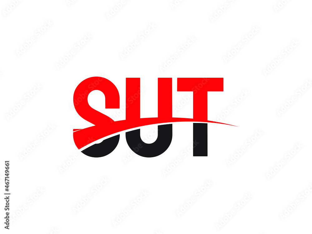 SUT Letter Initial Logo Design Vector Illustration SUT Letter Initial Logo Design Vector Illustration
