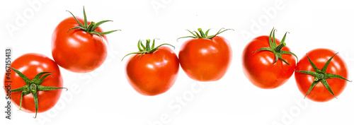 Tomatoes isolated on white background