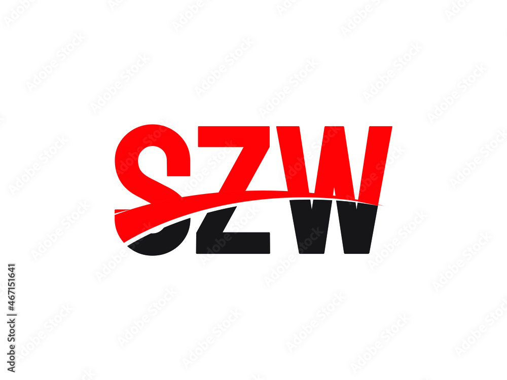 SZW Letter Initial Logo Design Vector Illustration SZW Letter Initial Logo Design Vector Illustration