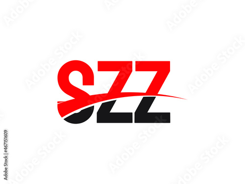 SZZ Letter Initial Logo Design Vector Illustration photo