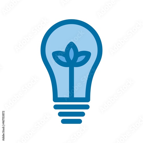 Idea Filled Blue Vector Icon Design