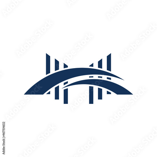 Bridge logo icon vector template.