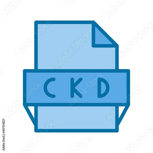 Ckd Filled Blue Vector Icon Design