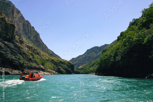 Sulak River in Sulak Canyon photo